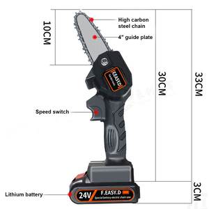 Mini motosierra inalámbrica recargable
