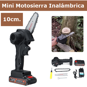 Mini motosierra inalámbrica recargable