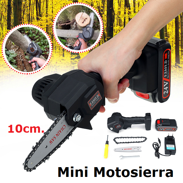 Mini motosierra inalámbrica recargable